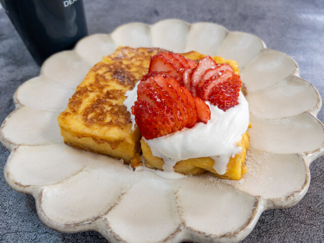 バニラアイスで濃厚フレンチトースト