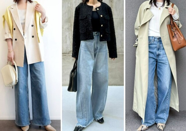 季節の変わり目はデニムが使える！大人はキレイめに着るのが正解♡2025春の上品デニムコーデ
