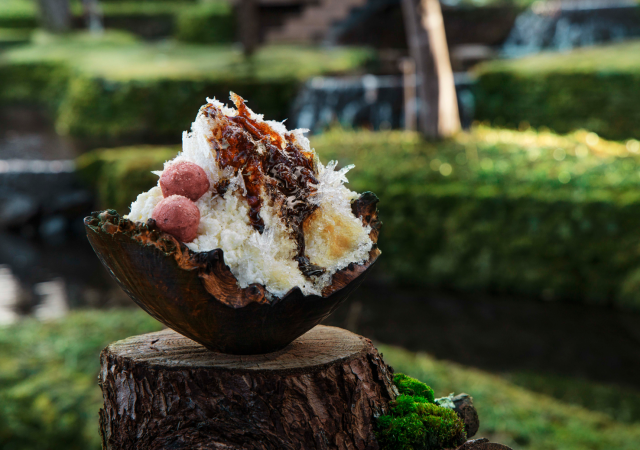 軽井沢に期間限定オープン！水音をBGMに幻想的な「棚田Barラウンジ」で味わう大人のかき氷