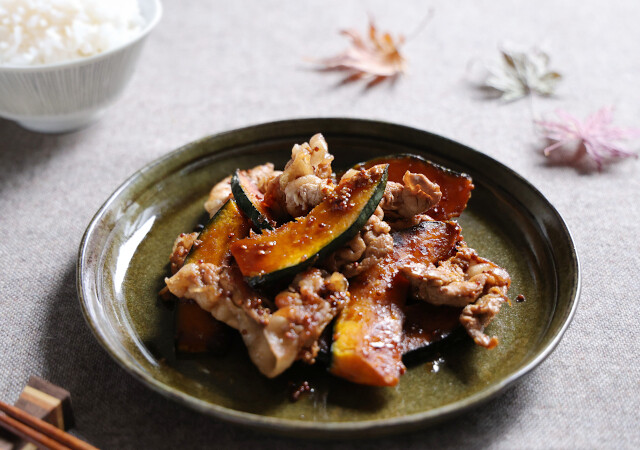 「白ごはんがすすむ！」「コクと酸味が病みつき！」かぼちゃと豚肉の照り焼き粒マスタード炒め