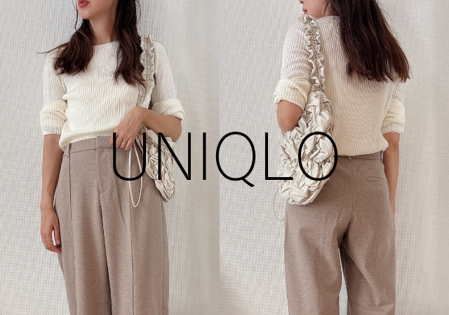 着心地もシルエットも最高♡冬はユニクロのあったかワイドパンツ買っとけば間違いなし！