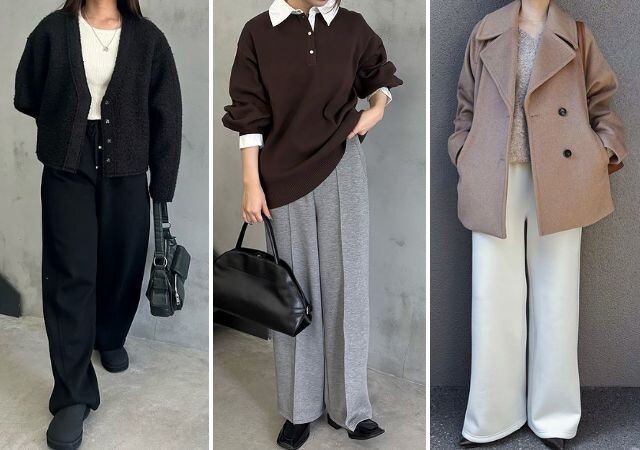脱・部屋着！定番スウェットパンツはこう着て一気に垢抜ける♡冬のきれいめカジュアルコーデ