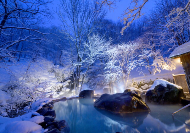 冬にこそ行くべき青森の秘境。奥入瀬の滝と銀世界を眺める「1日1組限定の貸切風呂」が最高！