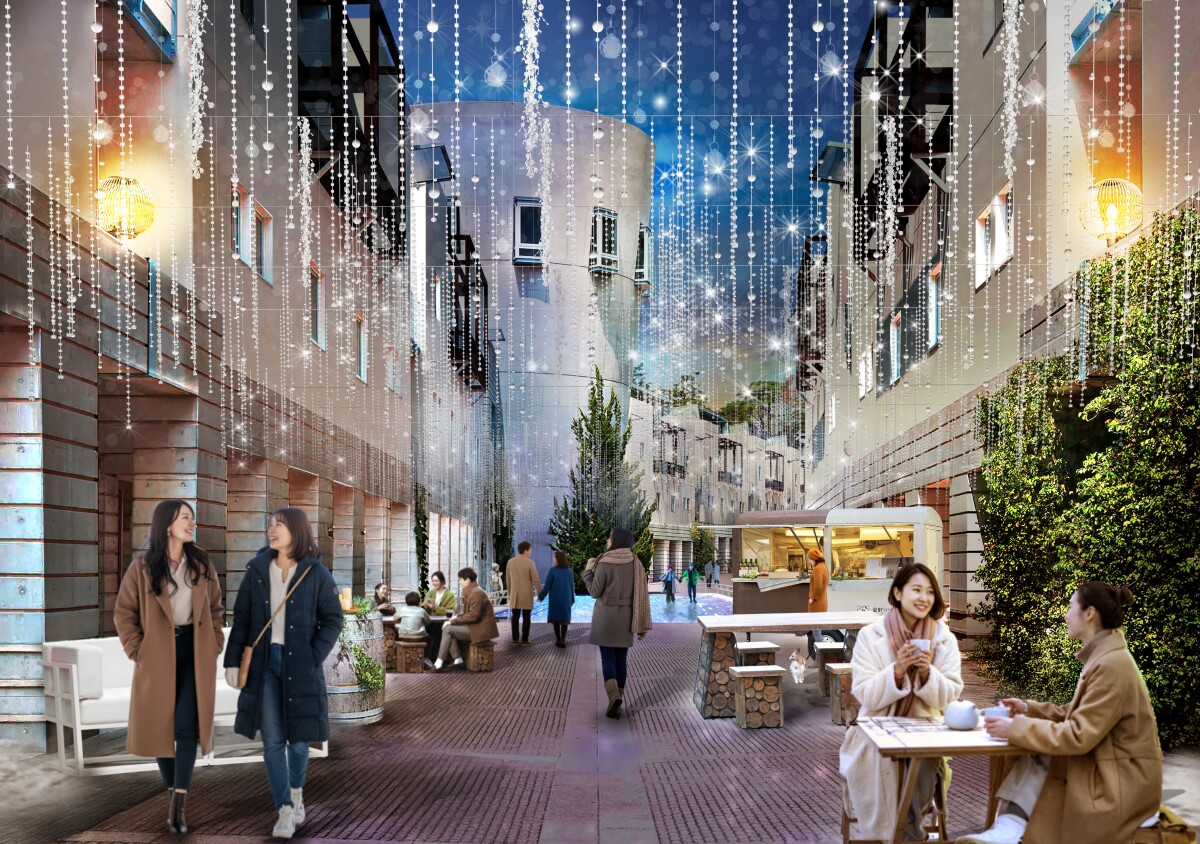 【山梨・八ヶ岳】雪と光の幻想空間が誕生！冬限定「スノーリゾートタウン」初開催