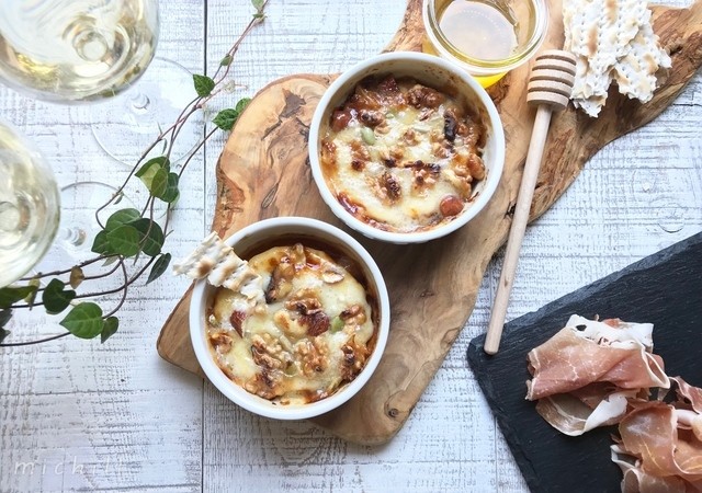 ウイスキーとナッツのカマンベール焼き レシピ・作り方