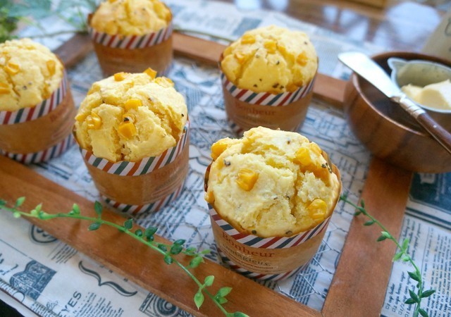 ハラペーニョコーンマフィンのレシピ