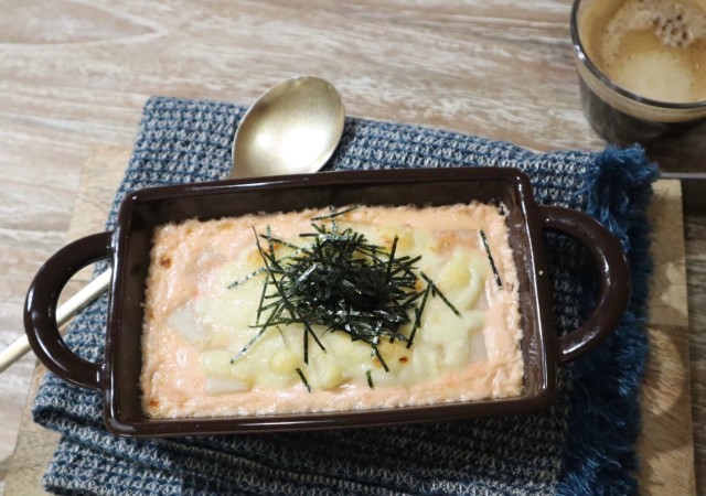 美味しくないわけがない 余ったお餅でカンタンにできる めんたい餅チーズグラタン Michill ミチル