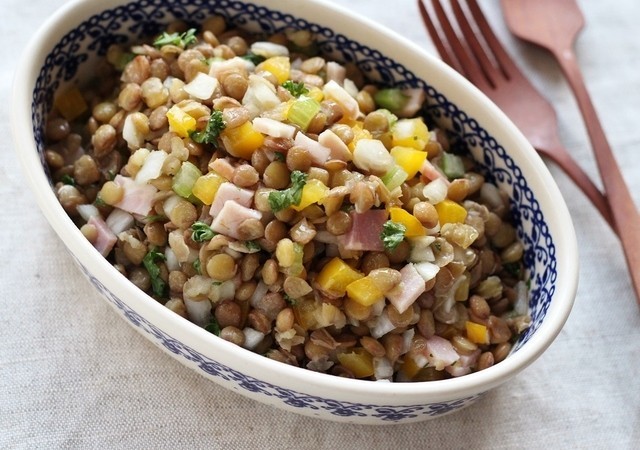 地中海レンズ豆のサラダのレシピ