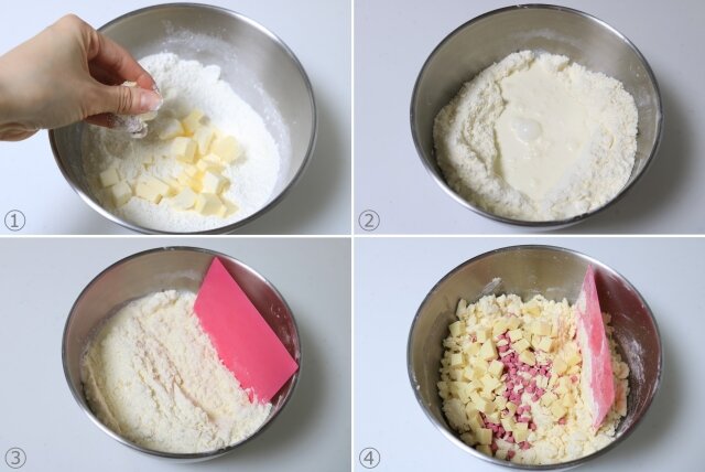 おやつにピッタリ ほんのり春色 ホワイトチョコといちごジャムのスコーン Michill Bygmo ミチル