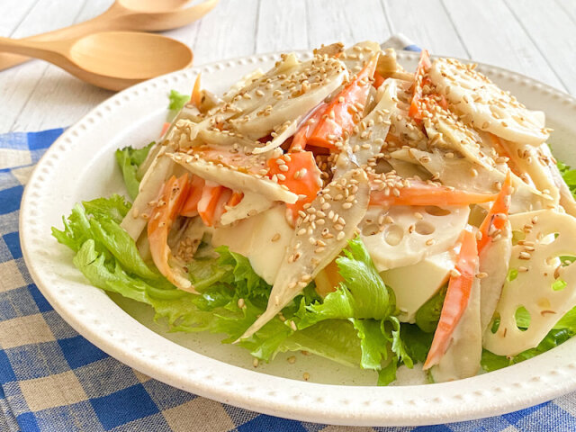 栄養士おすすめ 10分で簡単美味しい 腸ぱく レシピ 豆腐と根菜の味噌マヨサラダ Michill ミチル